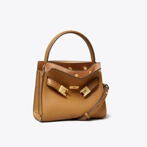 Tory Burch Lee Radziwill Petite Double Bag in Tiramisu